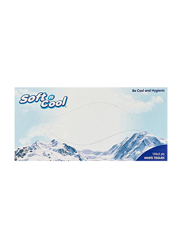 

Soft N Cool Facial Tissues, 2 Ply x 150 Sheets x 5 Box