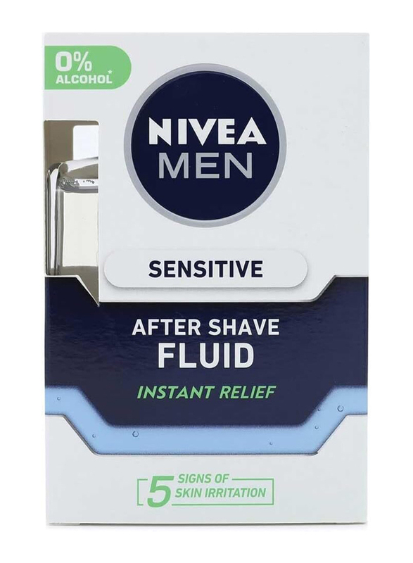 Nivea Men Alcohol Free Aftershave Fluid for Sensitive Skin, 100ml