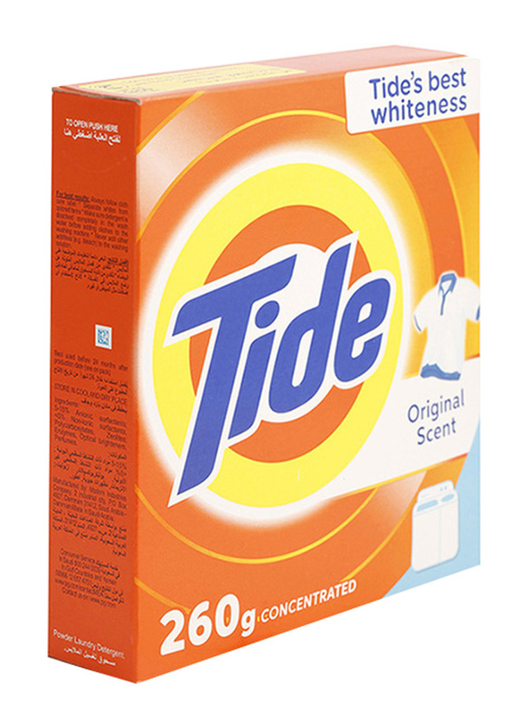 Tide Original Concentrated Laundry Detergent Powder for Top Load, 260g