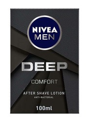 Nivea Men Deep Comfort Antibacterial Aftershave Lotion, 100ml