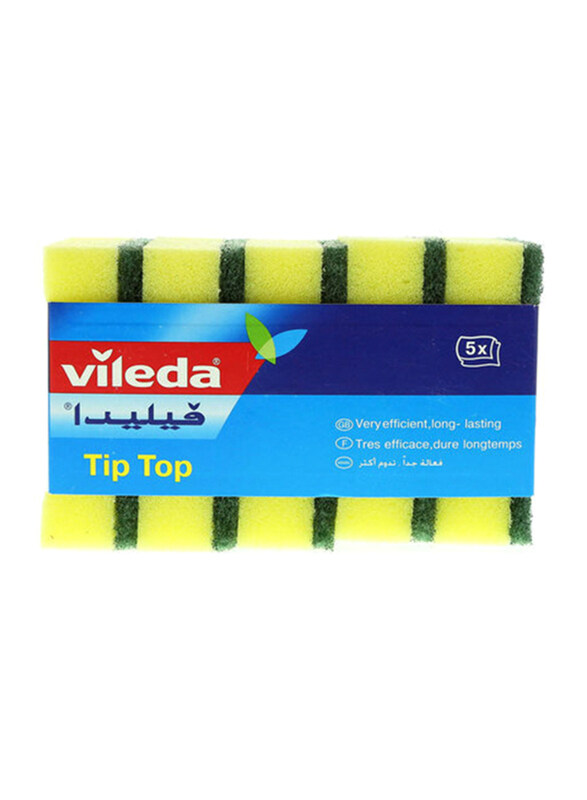 

Vileda Tip Top Sponge Scourer, 5 Pieces