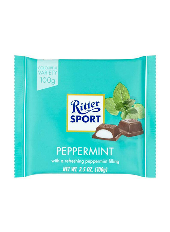 

Ritter Sport Chocolate Slab Filled with Peppermint, 100g