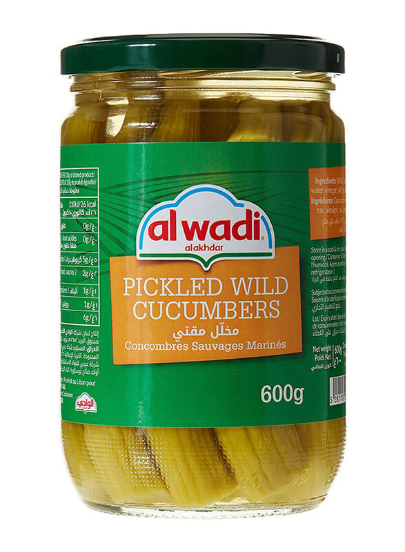 

Al Wadi Al Akhdar Pickled Wild Cucumbers, 600g