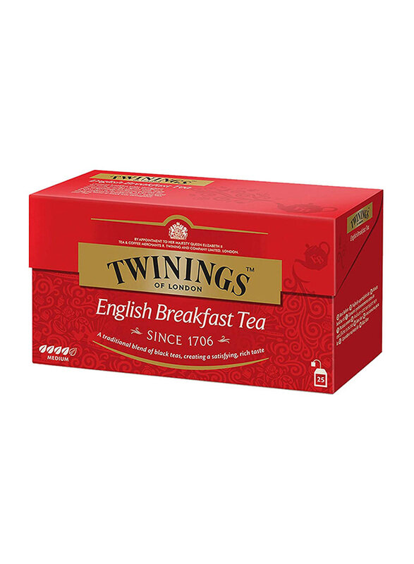 

Twinings English Breakfast Black Tea Bags, 25 Tea Bags
