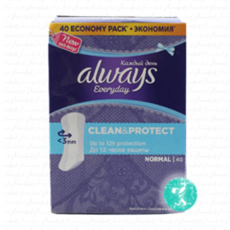 Always Clean Protect Daily Liners, Normal, 40 Pieces