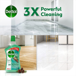 Dettol Antibacterial 3x Power Floor Cleaner with Pine Scent, 900ml