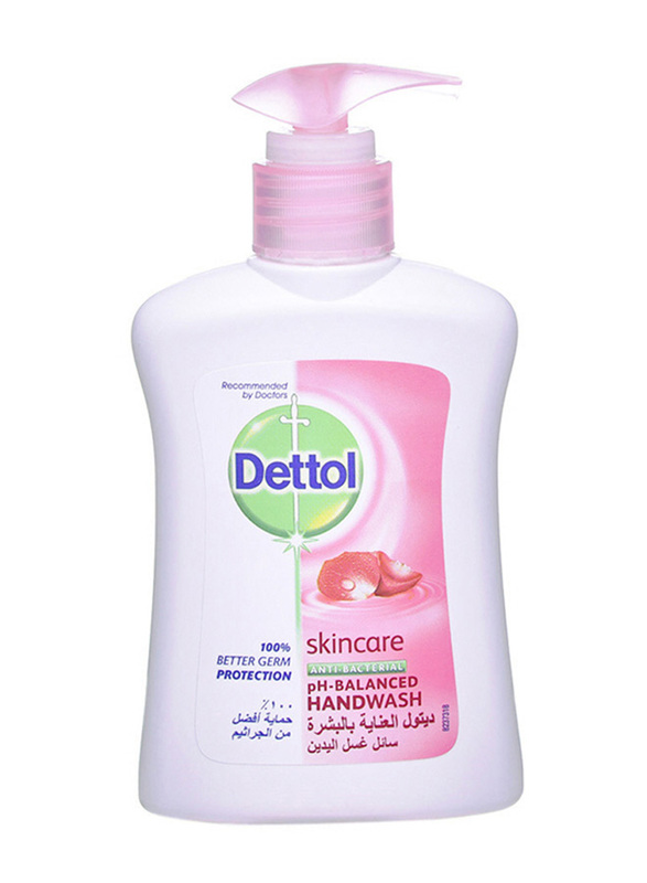 Dettol Rose & Sakura Scent Skin Care Antibacterial Moisturizing Liquid Hand Wash, 200ml