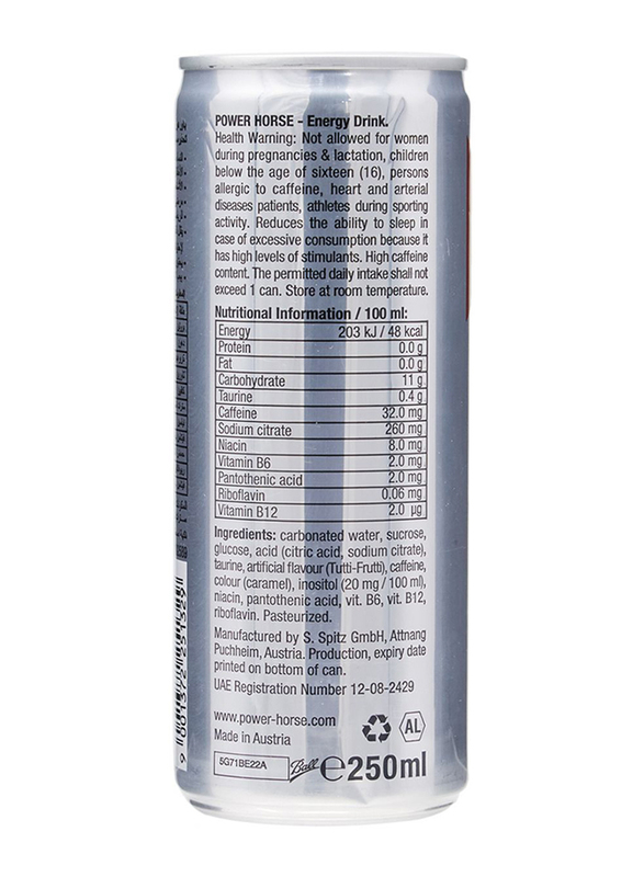 Power Horse Energy Drink Can, 250ml