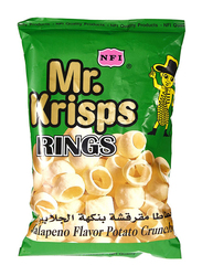 Mr.Krisps Rings Jalapeno Flavour Potato Chips, 80g