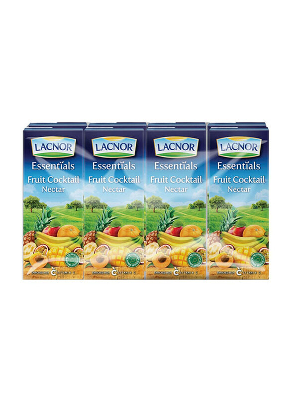 

Lacnor Essentials Long Life Fruit Cocktail Juice, 8 x 180 ml