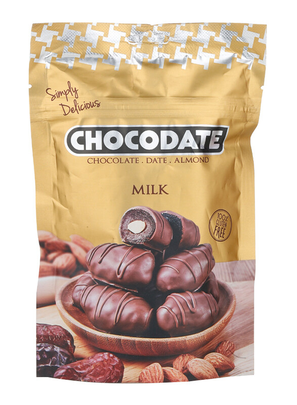 

Chocodate Coated Dates with Almond Filling Milk Chocolate, 90g