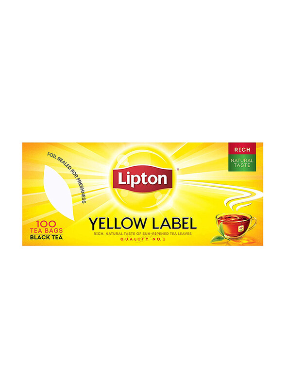 

Lipton Yellow Label Black Tea Bags, 100 x 2g