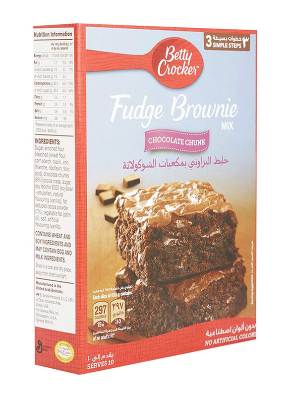 

Betty Crocker Chocolate Chunks Fudge Brownie Mix, 500g