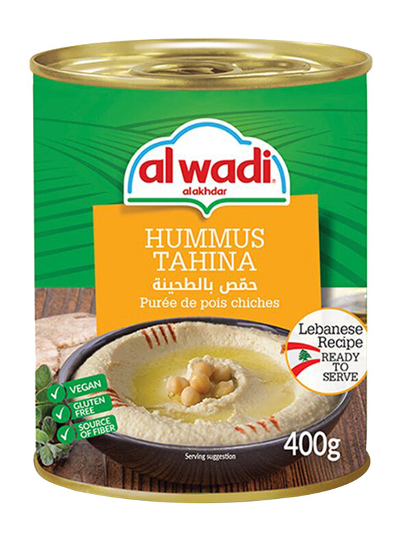 

Al Wadi Ready To Eat Hummus Tahina, 400g