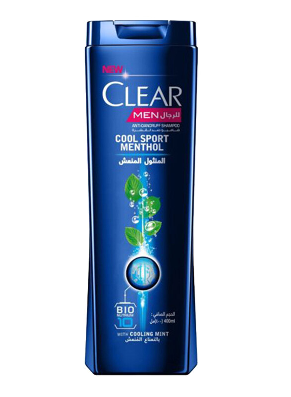 

Clear Men Cool Sport Menthol Anti-Dandruff Shampoo with Cooling Mint, 200 ml