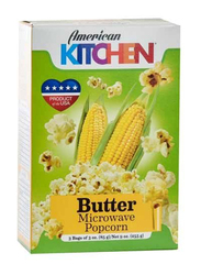 American Kitchen 3 Bags Butter Microwaveable Popcorn, 255g