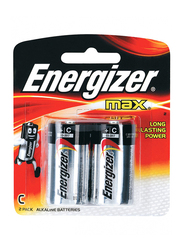 Energizer Max +C Alkaline Battery, 2 Piece, Multicolor