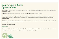 Eat Real Sour Cream & Chives Quinoa Chips, 80g