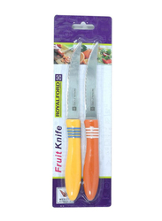 Royalford 2-Piece Stainless Steel Pairing Knife Set, Multicolour