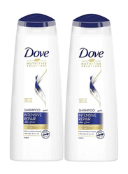 Dove Nutritive Solutions Intensive Repair Shampoo for Damaged Hair, 400ml, 2 Pieces