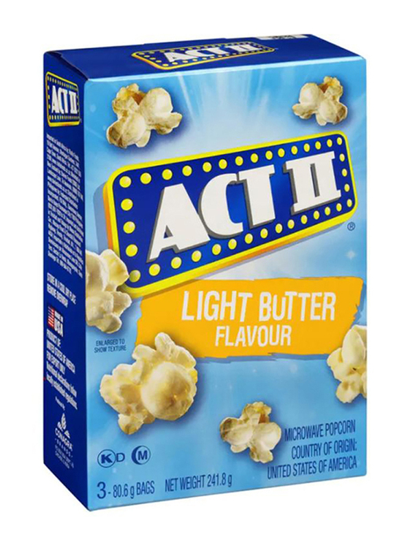 Act II Light Butter Flavour Popcorn, 241.8g