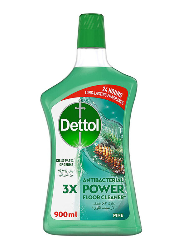 

Dettol Antibacterial 3x Power Floor Cleaner with Pine Scent, 900ml