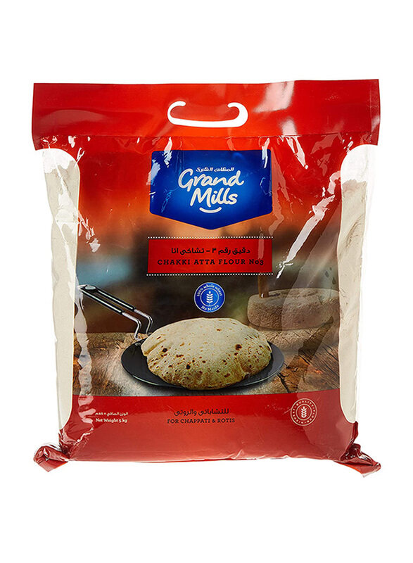 Grand Mills Chakki Fresh Aatta, 5 Kg