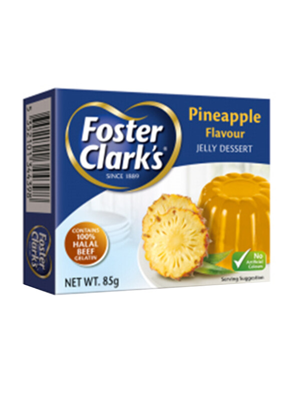 

Foster Clark's Pineapple Flavour Artificial Colour Free Jelly Dessert, 85g