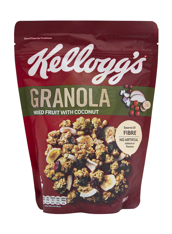 Kellogg's Mixed Fruit Granola with Coconut, 340gm