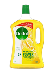 Dettol Antibacterial 3x Power Floor Cleaner with Lemon Scent, 1.8 Liters