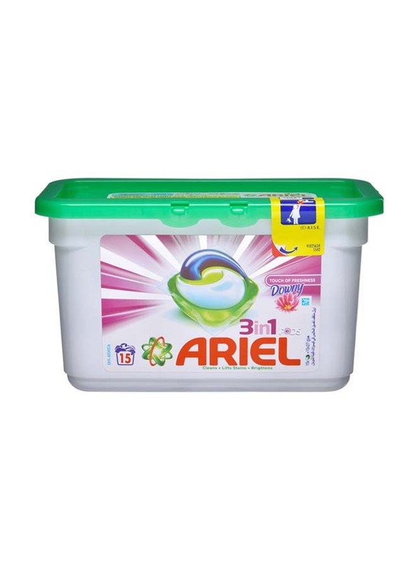 Ariel 3in1 Laundry Detergent Pods Downy Scent, 15 x 28.8g