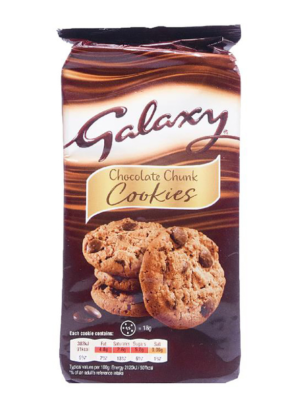 Galaxy Chocolate Chunk Cookies, 180g