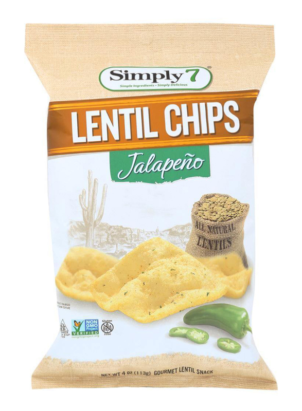 Simply 7 Lentil Jalapeno Chips, 113g