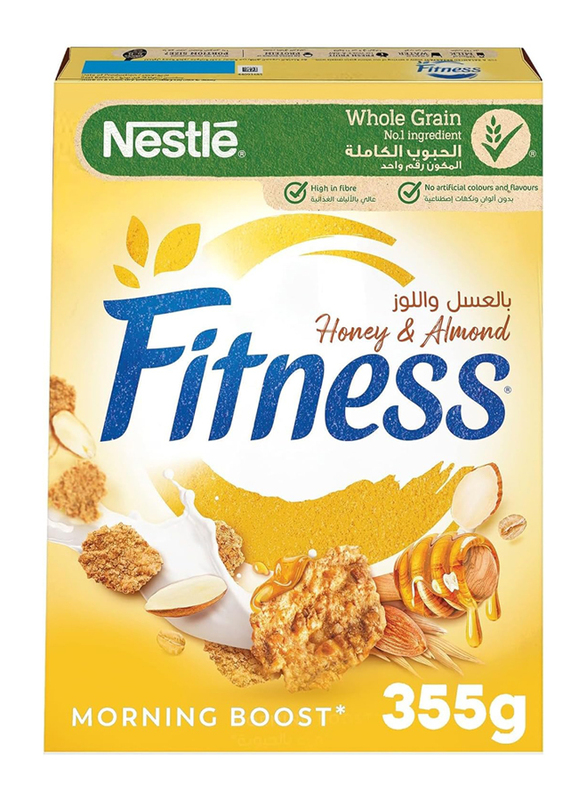 Nestle Fitness Wholegrain Cereal with Oats, Honey & Almonds, 355g