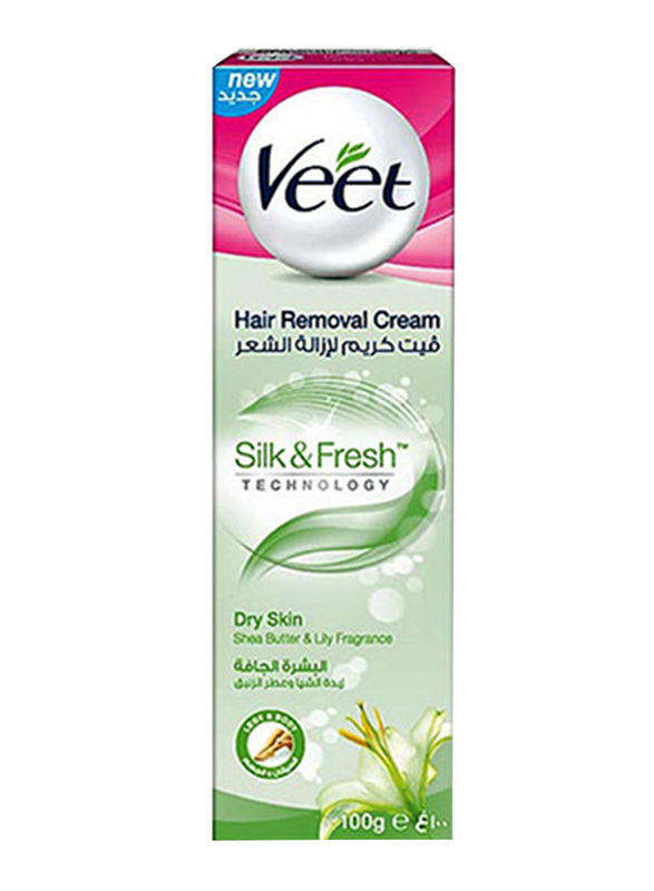 

Veet Silky Fresh Shea Butter & Lily Scent Legs & Body Hair Removal Cream for Dry Skin, 100g