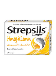 Strepsils Soothing Honey & Lemon, 24 Lozenges