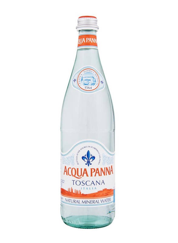 Acqua Panna Natural Mineral Water Glass Bottle, 750ml