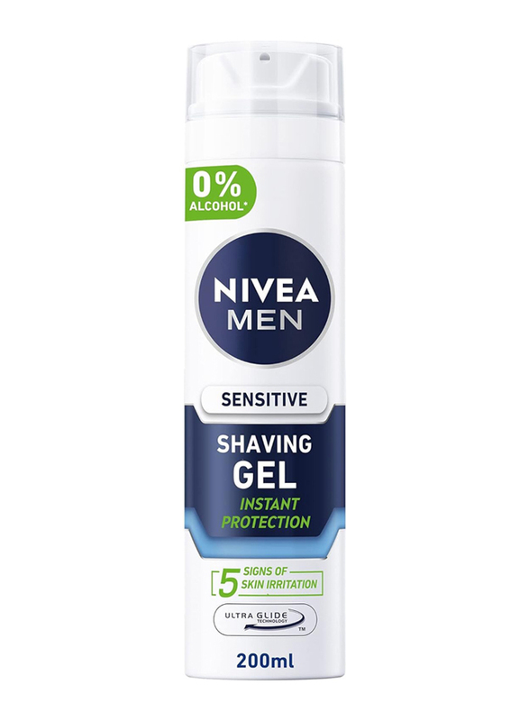 Nivea Men Alcohol Free Shaving Gel for Sensitive Skin, 200ml