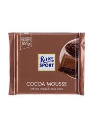 Ritter Sport Slab With Cocoa Mousse Chocolate, 100g