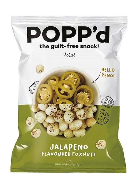 Popp'd Jalapeno Flavour Fox Nuts, 35g