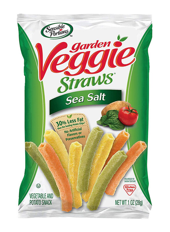 

Sensible Portions Garden Veggie Straws Sea Salt Flavour, 120g