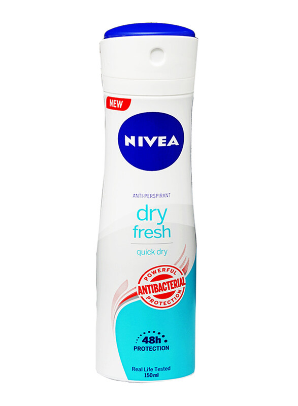 

Nivea Dry Fresh Antibacterial Antiperspirant Deodorant Spray for Women, 150ml