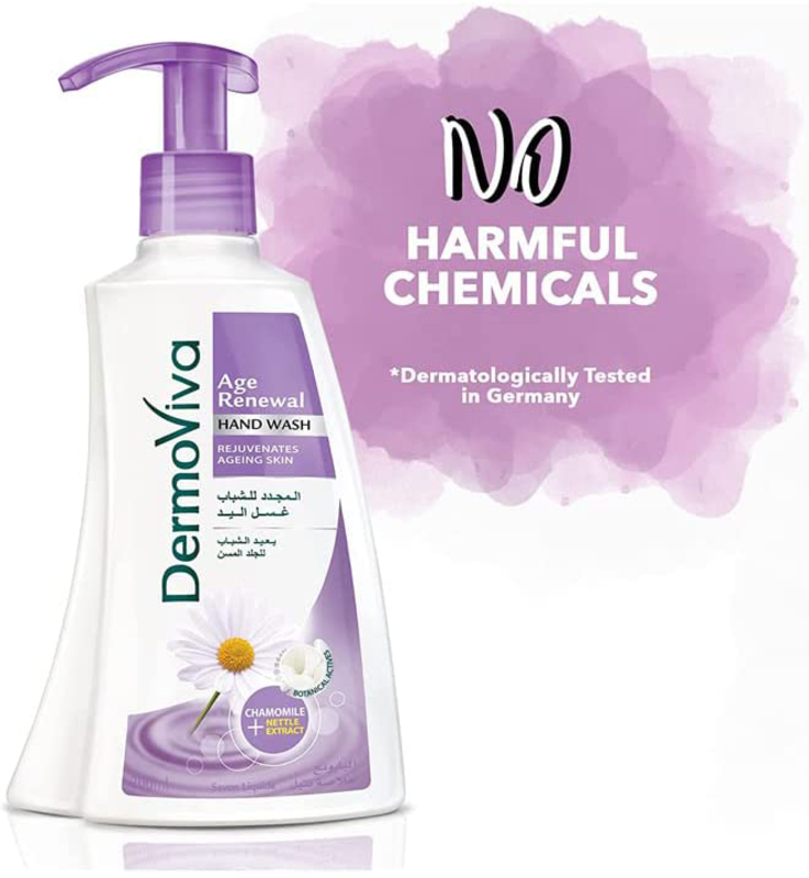 DermoViva Age Renewal Hand Wash with Chamomile & Nettle Extract, 200ml