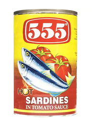 555 Hot Sardines in Tomato Sauce, 74g
