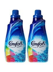 Comfort Concentrated Fabric Softener with Iris & Jasmine Scent, 2 x 1 Litres