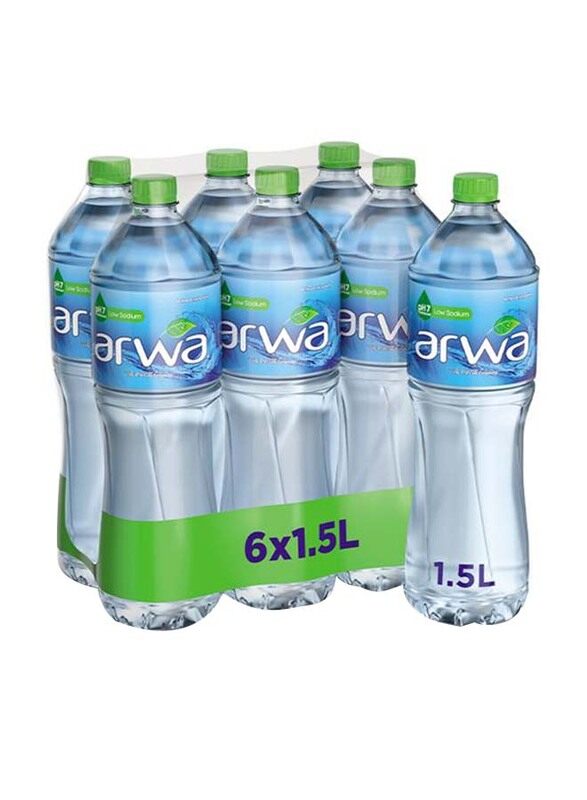 

Arwa Mineral Low Sodium Water, 6 x 1.5 Litre