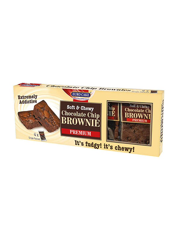 

Eurocake Brownies with Chocolate Chips, 4 x 50g