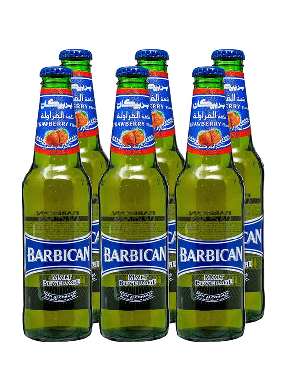 Barbican Non-Alcoholic Malt Beverages Strawberry Flavor, 6 x 330ml