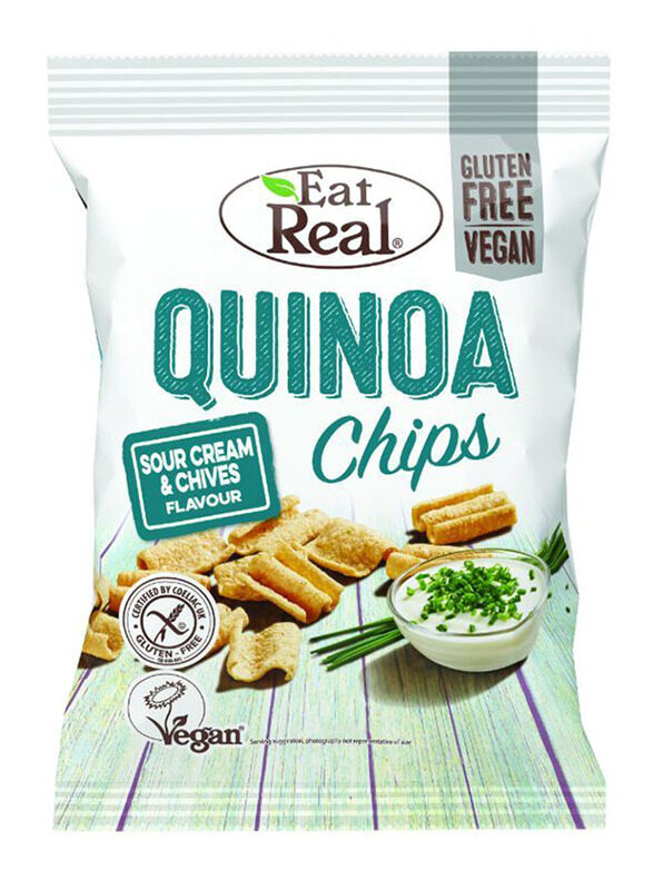 

Eat Real Sour Cream & Chives Quinoa Chips, 80g