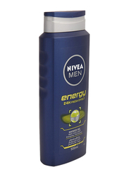 Nivea Men Energy Shower Gel for Body, Face & Hair with Mint Extract, 500ml
